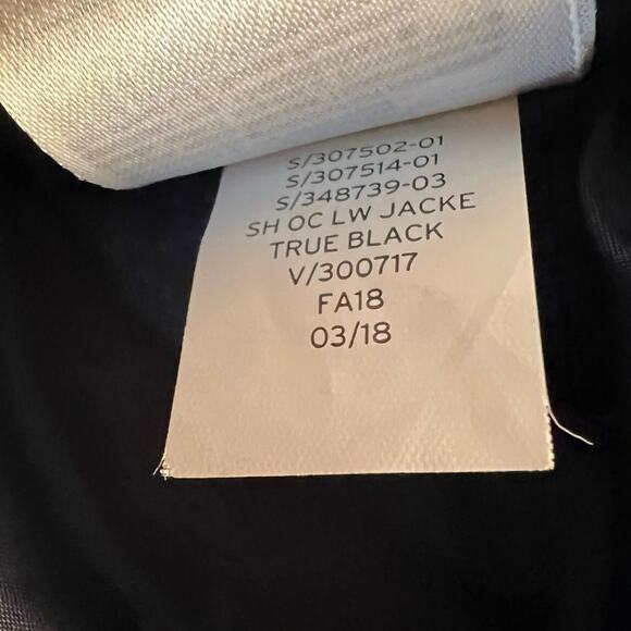 GAP Black Zip Front High Neck Puffer Jacket Size M - Picture 7 of 10